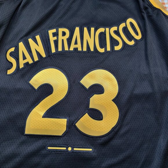 NBA Golden State Warriors Black and Gold Jersey - Picture 3 of 7